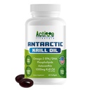 Active Lifestyle Antarctic Krill Oil Supplement, High Absorption EPA, DHA, Astaxanthin & Fosfolipid, Red Krill, GMO Free, Gluten Free, Soy Free, Dairy Free, Lab Tested, Made in USA