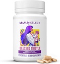 Mama 's Select Organic Blessed Thistle - Natural Lactation Support for Breastfeeding Moms PHAR124; Promotes Health Milk Production PHAR124; Vegan, Non- GMO, Allergen- Free, USA Made & Third- Party Tested