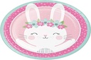 Creative Converting Party Dodávky, Bunny Party papírové desky, Talíř večeře, Multicolor, 8.75, "8ct