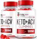 (2 Pack) Keto Lean Keto ACV Gummies, Keto + ACV Gummies, All Natural Apple Cider ocet 1000MG, ACV Keto Gummy dodatek, Keto Vitamíny, Oficiální Keto Plus ACV, KetoLean Recenze (120 Gummies)