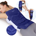 REVIX Velký ledový balíček pro záda, 13 "x 21" Reuse Gel Cold Pack pro plné zadní pokrytí, Studený kompresní Wrap pro rameno, Hip, Leg Relief, Ideální pro únavu, svalovou bolest, a denní zotavení, námořnictvo