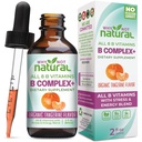 Proč ne přírodní vitamín B Complex Liquid Drops - Doplněk pro ženy - Vegan a sublingvální formy B1 B2 B3 B5 B6 Biotin folát a Cholin - Plus směs pro podporu energie
