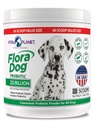 Vital Planet - Flora Dog Probiotic Powder Supplement s 20 miliardami kultur a 10 proužky, High Potency Imunity and Digestive Support Probiotics for Dogs, 7.84 oz., 222 Grams, 60 Servings