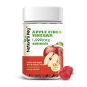 Příroda je klíčový jablečný ocet gumy 120 Počet ACV Gummy s folickým vitamínem B6 B12 Beetroot & Granátová jablka - Vegan, Non- GMO & gluten- Free