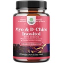 Myo- Inositol & D- Chiro Inositol dodatek pro ženy - Cholin dodatek k regulaci menstruační cyklus, plodnost a hormonální rovnováhu - Womens Hormon Balance Kapsle s Myo & D- Chiro - 60 Caps