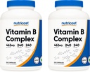 Nutricost High Potency Vitamin B Complex 462mg, 240 Kapsle (2 Lahve) - s vitaminem C