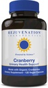 Omlazení Terapeutika Organic Cranberry 160: 1 Extrakt (45 mg PAC = 40 000 mg čerstvé Cranberry) - Nejmocnější Cranberry Extract (120 Vegan Kapsle, Sugar- Free, Soy- Free)