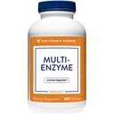 Vitamin Shoppe Multi enzym - pomáhá podporovat trávení a absorpci proteinu, sacharidů a tuků (300 tablet)