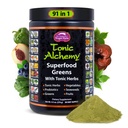 Dragon Byliny Tonic Alchemy Superfood Green Powder with 91 Ingredients: Tonic Byliny, Ashwagandha, Houby, Probiotika, Super Green, Seaweed, Ovoce, Zelenina, Spirulina - 30 Služení
