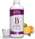Poklad B kompletní - tekutý vitamin B komplex s methylkobalaminem B12 & methylfolát B9, biotin, B1, B2, B3, B5, B6, tekutý & bez cukru, ženy & muži, dávkovací pohár pro měření