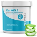 EarWell by VetWell Dog Ear Wipes - Otic Cleaning Wipes for Infektions and Controlling Ušní zápach in Domestic - 100 Počet