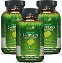 Irwin Naturals Double Potency 5-HTP Extra - 60 Liquid Soft- Gely, balení 3 - pro relaxaci a výrobu serotoninu - 90 Celkem Služeb