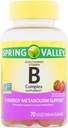 Jarní údolí B-Complex Adult Gummy 70 Count - Natural Wild Strawberry Flavor (Balení květen Vary)