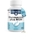 FREEDA Glucosamine MSM - Vegan Joint Flexibility & Mobility Supplement - Vegetarian Glucosamine Without Shellfish - Podporuje společnou funkci - Third- Party Testováno - (250 Kapsle)
