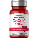 Piping Rock CoQ10 100mg PHARMAN124; 120 Softgels PHARMAN124; s Black Pepper Extract PHARMAN124; Non- GMO, gluten zdarma dodatek
