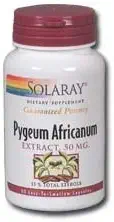Solaray - Pygeum Africanum (Extract), 50 mg, 60 tobolek