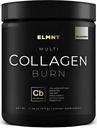 ELMNT Super kolagen Powder for Women Weight Loss + Beauty w. Probiotika, Hyaluronic acid, ACV, KSM-66, Biotin - Premium Multi Collagen Peptides Protein Supplement Colageno for Women (Neochucené)