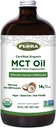 Flora - MCT Oil Certified Organic - Podporuje Muscle Energy & Brain Health - Obsahuje C8 Capril Acid & C10 Capric Acid - Non- GMO, gluten- Free, Vegan & Keto- Friendly - 32 f. oz. Skleněná lahvička