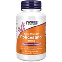 Nyní Potraviny Doplňky, Policosanol 40 mg s Pine Plant Sterols a Hawthorn, Extra síla, 90 Veg Kapsle