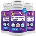 Genex Resveratrol 1500mg Resveratrol s BioPerine pro absorpci (3 balení)