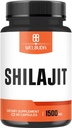 Extrakt 5: 1 Shilajit dodatek 1500mg - Podpora pro imunitní systém, výrobu energie, zdraví mozku a celkové wellness - 60 Kapsle
