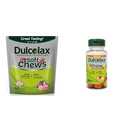 Dulcolax Soft Chews Saline Laxative Mixed Berry (60ct) Gentle Constolly Relief, Magnesium Hydroxide 1200mg & Chewy Fruit Bites, Saline Laxative, Asgrid Fruit (30ct) Cramp- Free Constolly Relief