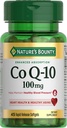 Nature 's Bounty CoQ10 100mg for Heart Health Support, Non- GMO Q-Sorb Coenzym Q-10 Antioxidant Support and Cardiovaskulární Wellness, Dietní dodatek, Rychlé uvolnění Softgels, 45 ct