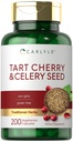 Carlyle Tart Cherry and Celer Seed Dodatek 124; 200 Kapsle 124; Vegetarian, Non- GMO, a gluten zdarma