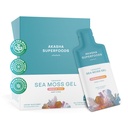 Akasha Superfoods Irské moře Moss gel, Liposomální Moss s Irským mořem Moss, Vitamin E, Citrus, Organic Vanilla, Glycerin, Kůže, Energie & Gut Zdraví Podpora pro ženy a muže, Sladké Citrus Flavor, 30 Ct