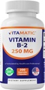 Vitamatický vitamin B2 (Riboflavin) 250 mg - 200 Kapsle Support Cellular Energy & Red Blood Cell Production