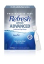 Refresh Optive Advanced Lubricant Eye Drops, Preservative- Free, 0.01 Fl Oz Single- Use Containers, 30 Count