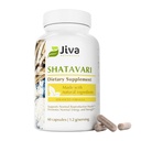 Jiva Botanicals Shatavari Kapsle pro ženy - 1,200mg Organic Shatavari Powder for Hormonal Balance, Ženské Reprodukční zdraví & Menopauza Podpora - Non- GMO, Vegan, Gluten- Free - 60 Kapsle