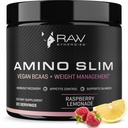 RAW Synergies Amino Slim - Active Lifestyle Supplement for Metabolic & Mindful Eating Support - Muscle & Energy Support - Sugar- Free & Vegan - Raspberry Lemonade - 20 Služeb