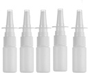 20ML bílá prázdná plastová Nazální sprej Lahvičky Pump Rozprašovač Mist Nos Spray Refillable Lahvička pro praní slané vody Pack 5