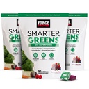 FORCE FACTOR Smarter Green Chews, 3- Pack, Green and Superfoods with Probiotics, Antioxidants, and Fiber, Green Supplement to Support Digestion, Nitric Oxide, and Energy, 180 Chews