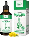 Mullein Leaf tinktura - Lung Cleanse - Vegan Lung Detox - Respirační zdraví a imunitní podpůrné kapky - přírodní doplněk tekutý extrakt 4 fl.oz. Chlorofyl