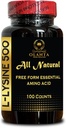 L-LYSINE dodatek Amino ACIDS - Lip & Skin Health Supplement, Connective Tissue Health, Natural Amino Acid, dusík Balance, imunitní podpora - 1 láhev 100 Počítá