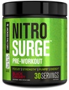 Jacked Factory NITROSURGE Pre Workout Dodatek - Nekonečná energie, Instant Strength Gains, Clear Focus and Intensive Pumps - NO Booster & Powerful Preworking Energy Powder - 30 Služeb, Black Cherry