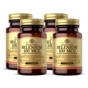 Solgar Yeast-Free Selen 100 mcg - 100 Tablet, Balení 4 - Podporuje antioxidant & imunitní systém zdraví - Non- GMO, gluten zdarma, mlékárna zdarma, Kosher - 400 Celkem Služeb