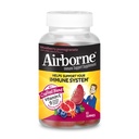Airborne 750mg Vitamin C Gummies pro dospělé, Imunitní Supplement s účinnými antioxidanty Vitamíny A C & E - 63 Gummies, Blueberry Pomegranate Flavor