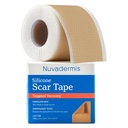 NUVADERMIS Silicone Scar Tape for Surgical Scares - 120 "x 1.5" Roll - Medical Grade Scar Tape for Wrinkles, Surgical Scares, Keloid Scares, and Hypertrophic Scares - Volitelné prostěradla Scar Roll - 1 balení