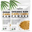 Pozemský kruh Organics Camu Camu Camu Powder - Organic Raw Berry Powder with Natural Vitamin C & Antioxidants - Vegan, Kosher, Non- GMO Superfood for Immunity & Energy - 3oz (Pack of 2)