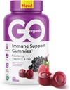 GO ORGANICKÉ Imunitní Supplement Imunity Supplement Gummies 124; 60 Hrabě 124; Elderberry Imunity