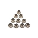 Domes 8mm Smoky Gray Tipy Ušní kukly Komfortní pro Open Fit BTE Zvukový zesilovač PSAP Kit neviditelný, s výjimkou RIC 8mm (M * 10)