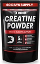 DMoose Creatine Monohydrát Powder - Creatine Powder for Muscle Gain & Recovery Supplement - 300g per Serv (5g) 2 Scoops - 60 Služeb