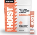 HIST Electrolyte Drink Mix Powder Sticks - Rychlá rehydratace, Vojenská hydratační formule - Peach Mango (12 Jednorázových Serve Packs)