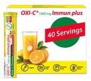 T & D Oxi C 1000 mg Vitamin C - 40 Vegan Drink Effervescent Tablety - Orange Flavor - Vyrobeno v Německu