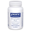 Čisté enkapsulace B- Complex Plus - B vitaminy dodatek k podpoře neurologického zdraví, kardiovaskulární zdraví, energetické hladiny a podpora nervového systému * - s vitamínem B12 & Více - 120 Kapsle