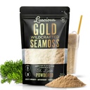 Irský Moss Powder Gold 3 Oz - 100% organické St Lucia Moss 124; Wildcrafted Superfood for Gut Health, Imunity Support, Vegan, Gluten- Free Ounces of Gel by Lustious Spice Emporium
