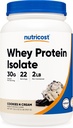 Nutricost Syrovátkový protein izolát (Cookies N Cream, 2 libry)